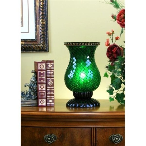 Legacy Lighting Legacy Lighting 1424AC-8CT Green Emerald Stylish Accent Lamp- Gloss Black 1424AC-8CT